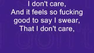 Cheryl Fernandez-Versini - I Don&#39;t Care (Lyrics on Screen)