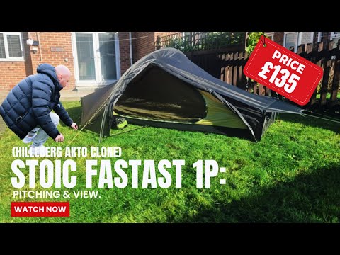 Stoic FastaSt 1P: (Hilleberg Akto Clone) Pitching & View. 