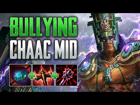 BULLYING IN MID! Chaac Mid Gameplay (SMITE Conquest)