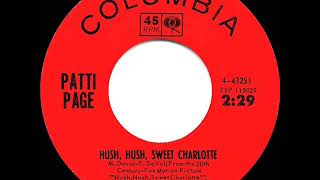 1965 HITS ARCHIVE: Hush, Hush, Sweet Charlotte - Patti Page