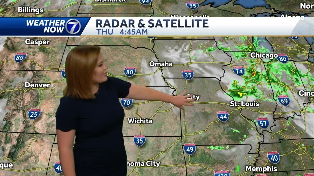 Mostly cloudy, mild Thursday