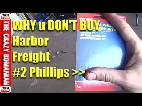 Why U Don't buy Harbor Freight TOOLS #2 Phillips TIPS - How I lost part of my finger