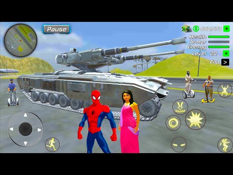 Superhero Driving Military Tank Cars and Helicopter Open World Simulator - Android Gameplay.