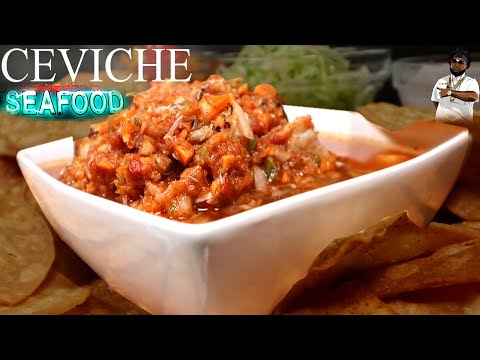 HOW TO SEAFOOD CEVICHE RECIPE + HOME MADE CHIPS & TOSTADAS