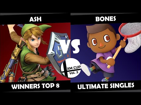 XM Cup Vol. 3 - ASH (Link) vs Bones (Villager, Hero) | Smash Ultimate Winners Top 8