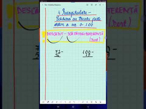 #shorts 4. Recapitularea scăderilor cu trecere peste ordin - Matematică - ŞCOALA ONLINE