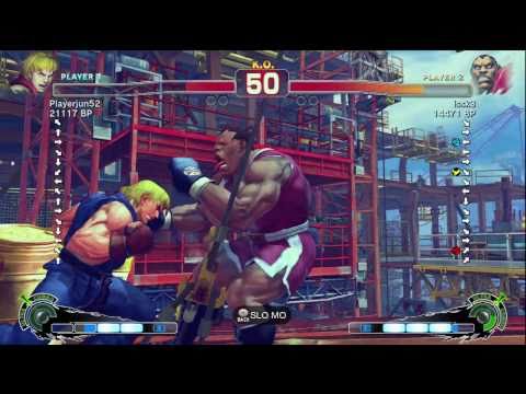 Playerjun52 [Ken] vs issk3 [Balrog] SSF4 Japanese Online Ranked Matches - TRUE-HD