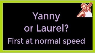 Yanny or Laurel: Where Do YOU Hear the Change? Sped Up and Slowed Down in 5% Steps