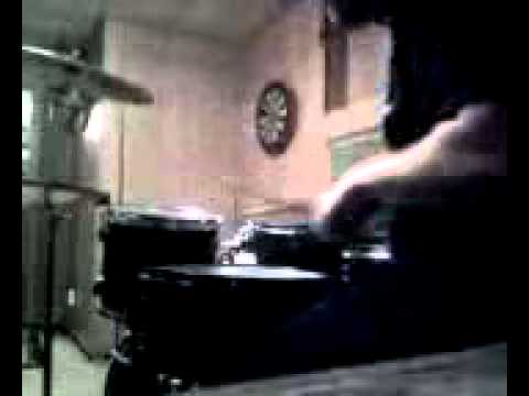 lance playing drums(blastbeats)
