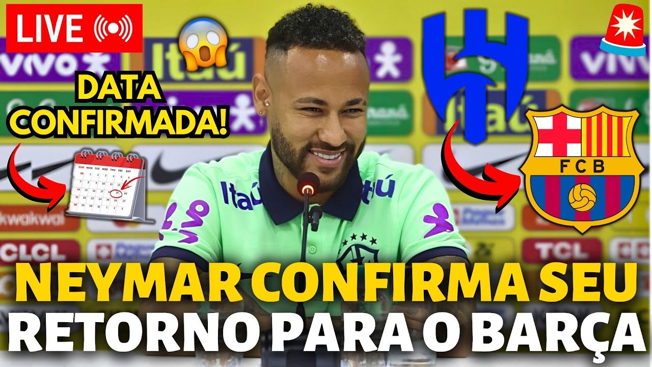 🚨MEU DEUS! NEYMAR ACABA DE CONFIRMAR SEU RETORNO PARA O BARCELONA! DATA CONFIRMADA! NOTÍCIA DO BARÇA