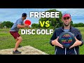 FRISBEE VS. DISC GOLF (5 Hole Battle)
