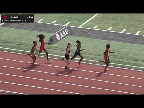 Mackenzie's 800m TF 10 Yr Old Girls - PR 2:32:51 AAU ALL AMERICAN - 5th/71st