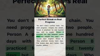 Perfect Streak vs Real Progress ✨🎯 | English Reading and Listening Practice #englishforbeginners