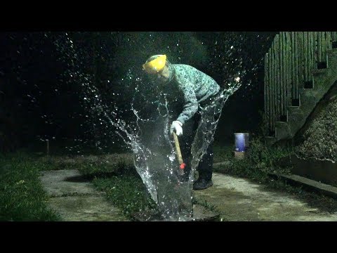 RE: pouring molten salt into water