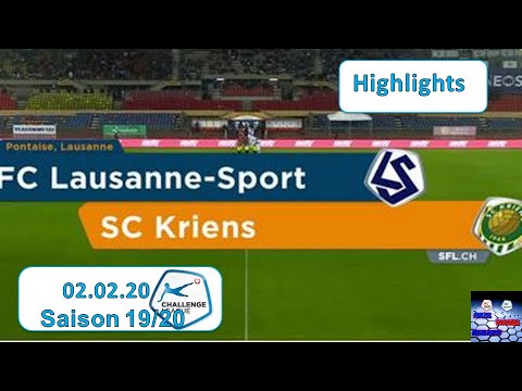 Highlights: FC Lausanne - Sport vs SC Kriens (02.02.2020)