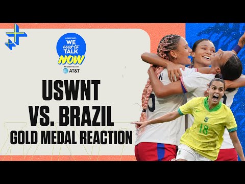 Mallory Swanson is GOLDEN I USWNT vs. Brazil Gold Medal Reaction I 2024 Paris Olympics