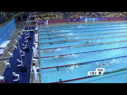 Men's 200m Freestyle Swimming Heats - Singapore 2010 Youth Games