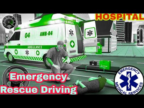 US Ambulance Driving Simulator 911- Pro Dirver American Real Ambulance Rescue Driving Gameplay 🚑
