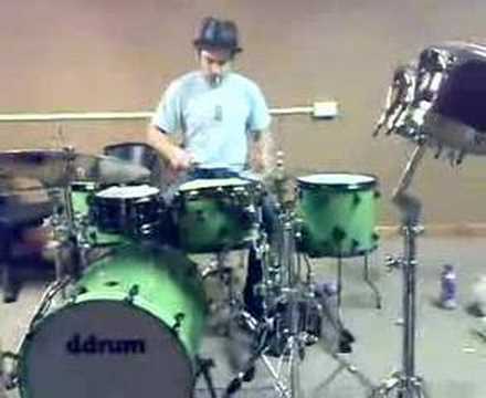 Live drum and bass drummer