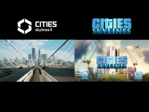 Cities Skylines 1 & 2 Trailer vergleich