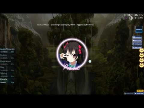 Osu! - MYTK - Yggdrasil [INFINITE] - 5,4* AR9 first try HD pass