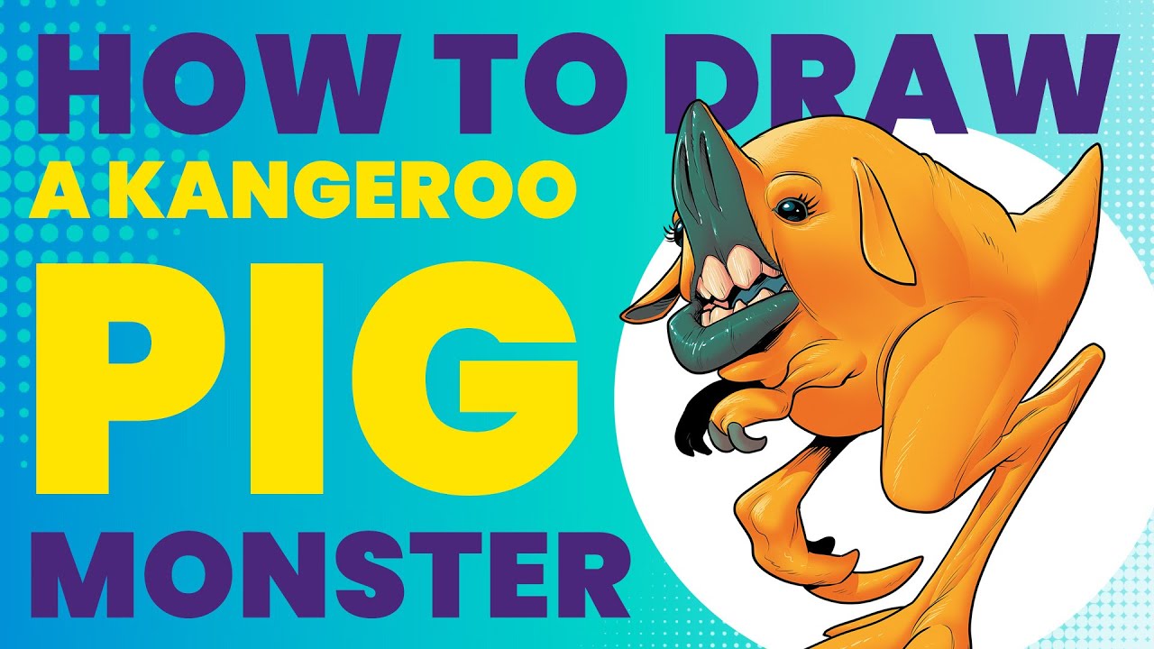 How To Draw A Kangeroo Pig Monster – Grunteroo