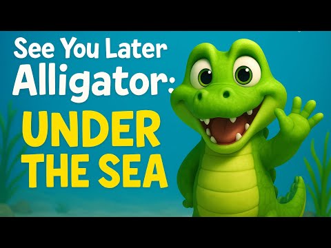 Hasta luego, Caimán: ¡Bajo el mar! 🌊🐊 | Divertida canción de despedida para niños