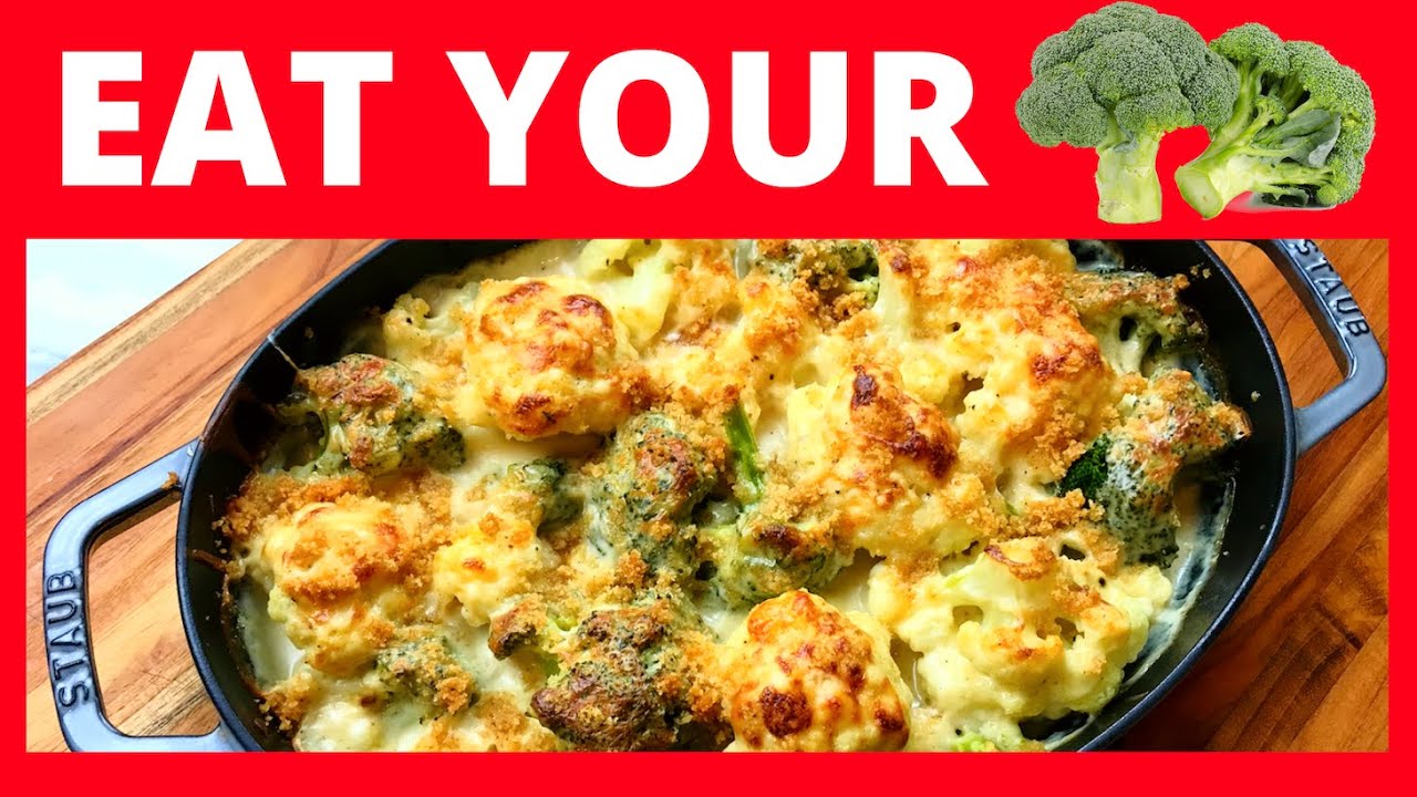 EASY Broccoli and Cauliflower Gratin Recipe