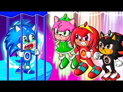 AMY is Pregnant, But They're Four Element | Sonic the Hedgehog 2 Animation