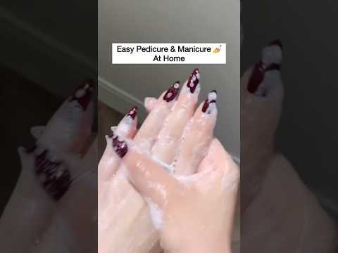 Most Easy Manicure & Pedicure At Home | Feet/Hand Cleaning Tips | Remove Suntan #manicure #shorts