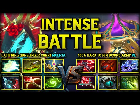 EPIC LIGHTNING GUNSLINGER MUERTA FACING AGAINST 100% HARD TO PIN DOWNS PHANTOM LANCER 7.40b DOTA 2