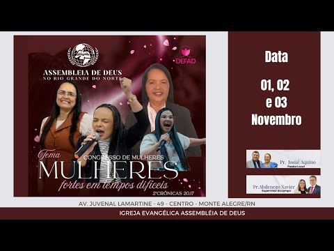 CONGRESSO DEFAD 2ª NOITE - IEADERN MONTE ALEGRE/RN | Pr. JOSUÉ AQUINO