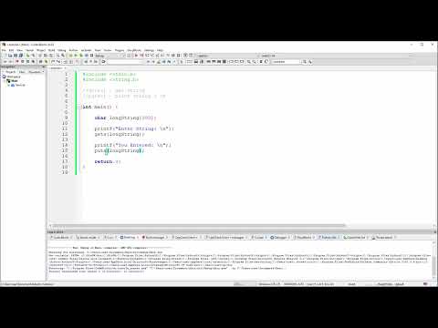 C Tutorial - 24 - gets() and puts() Functions