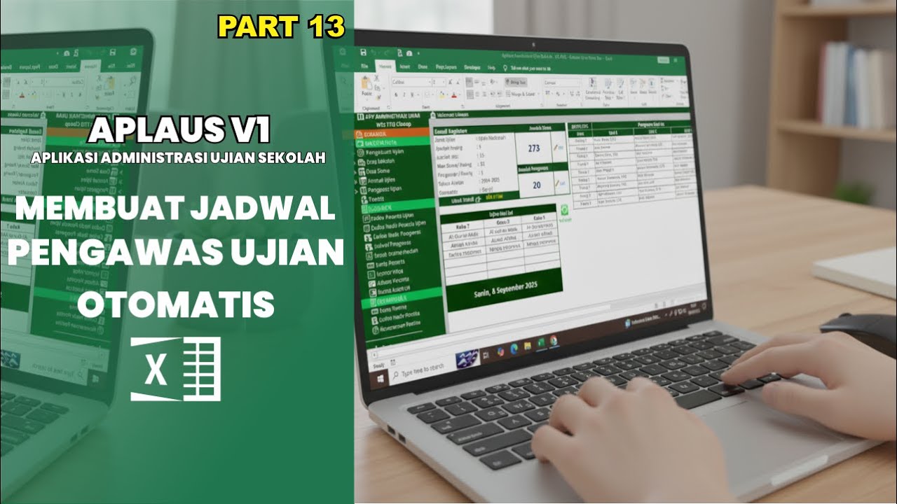 Cara membuat jadwal Pengawas Ujian Otomatis PART 13