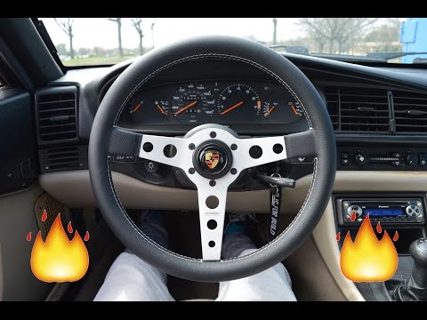 1987 Porsche 944 Momo prototipo steering wheel install
