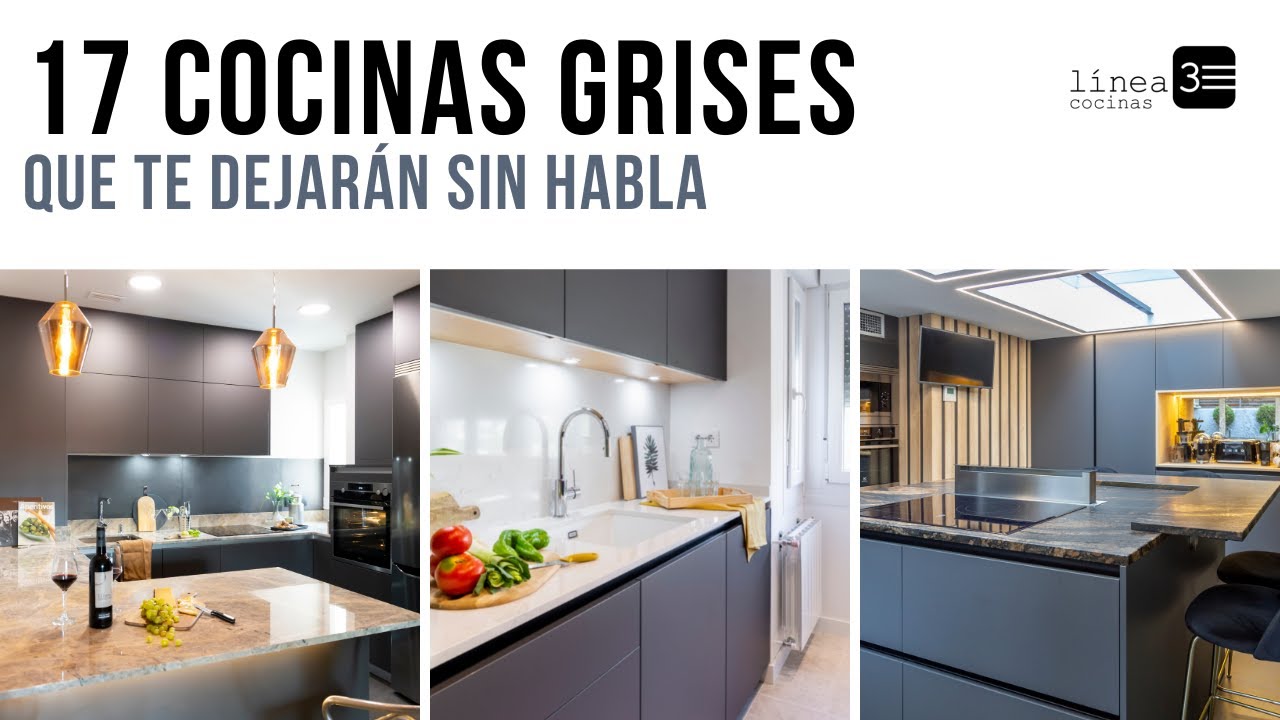 Watch 17 COCINAS GRISES ☑️ Inspiración para tu cocina Now 17 COCINAS GRISES ☑️ Inspiración para tu cocina