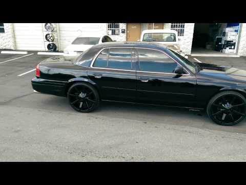877-544-8473 22" Inch KMC KM651 Slide Black Wheels 2002 Ford Crown Victoria Rims We Ship Worldwide