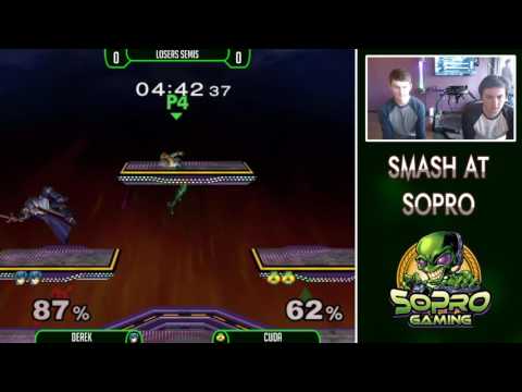 SoPro 36 SSBM - Derek (Marth) Vs. Cuda (Sheik) Losers Semis