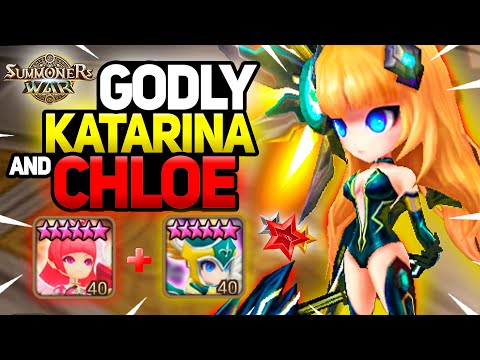 HYBRID TEAM with Katarina and Chloe - Summoners War