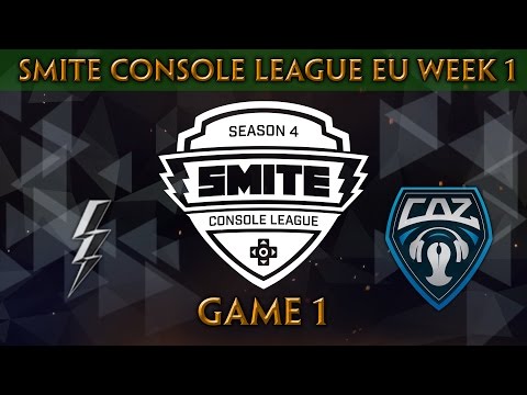 SMITE Console League S4 Spring Split EU Week 1 - TMNT 4 Lyfe vs. CAZ Esports (Game 1)