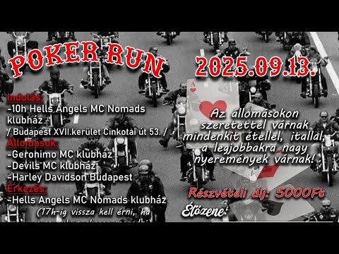 Ilyen egy Biker Poker Run (Hells Angels MC Nomads, Geronimi MC, Devils MC)