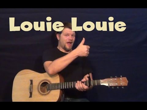 Louie Louie (The Kingsman) Easy Strum Guitar Lesson How to Play Tutorial
