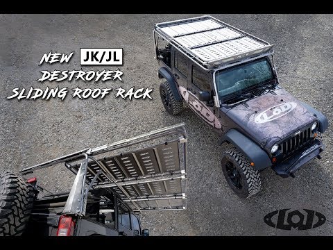 LOD Offroad Jeep Wrangler JK & JL Destroyer Series Sliding Roof Rack - Coming Soon 2019
