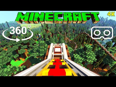 Insane 360° Minecraft VR Roller Coaster in 4K
