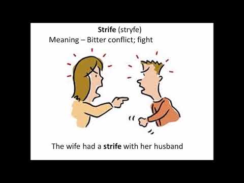 Learn English Vocabulary |Strife|Noun|Ducksoup