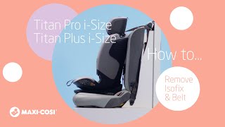 How to remove with isofix and car belt