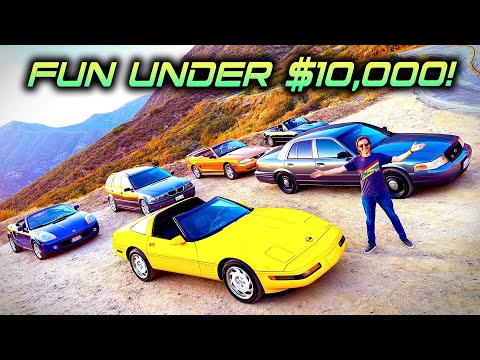 Top 10 Fun Reliable Cars For $10K Or Less! (Corvette, Mustang, Miata, BMW + More For Cheap)