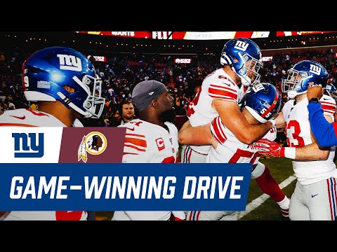 Re-live the Giants GAME-WINNING Drive in Washington! | Giants vs. Redskins Week 16 Highlights