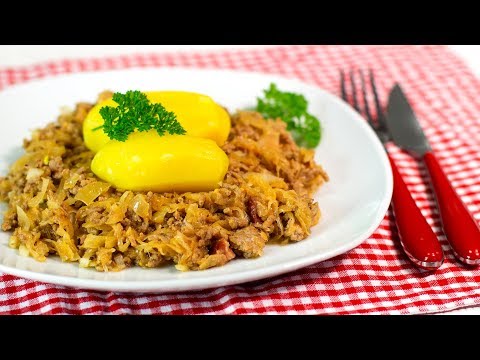 Deftige SAUERKRAUTPFANNE mit Hack