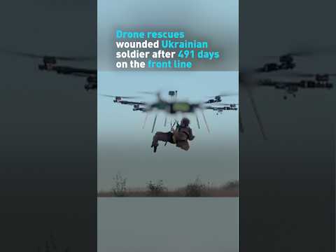 Drone rescues wounded Ukrainian soldier after 491 days on the front line